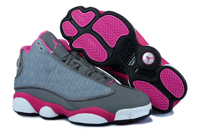 Air Jordan 13 Women Shoes Gray/Red/White Online